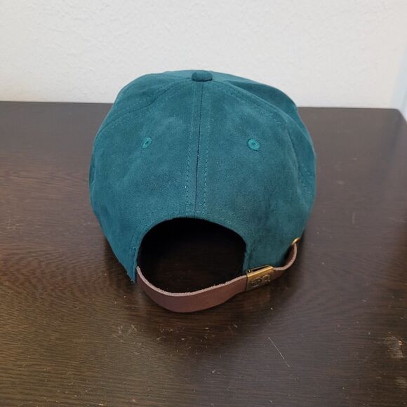 Suede Cotton Forest Green Brown Adjustable Hat Cap TWO-O Amsterdam - Picture 14 of 16